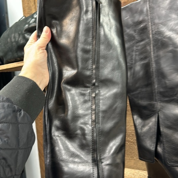 VINCE CAMUTO COW DERBY BLACK KNEE HIGH BOOTS SIZE 6.5 M with wide calf - Picture 8 of 10